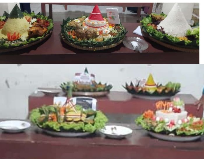 Lomba Tumpeng Menjelang Peringatan HUT RI ke 77 Proklamasi Kemerdekaan Desa Banjurpasar 02