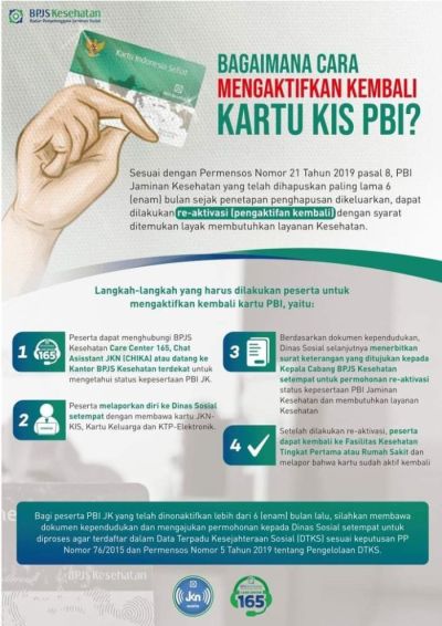 Cara Mengaktifkan Kartu KIS Yang mati/Non Aktif